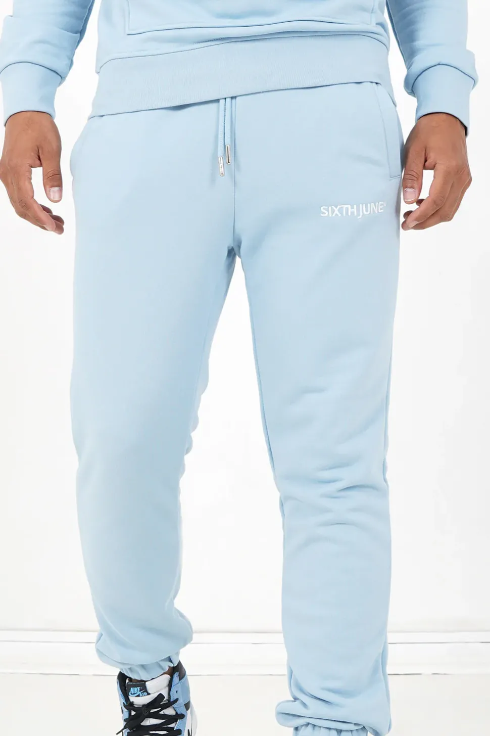 Jogging Soft Logo Brode Bleu Clair