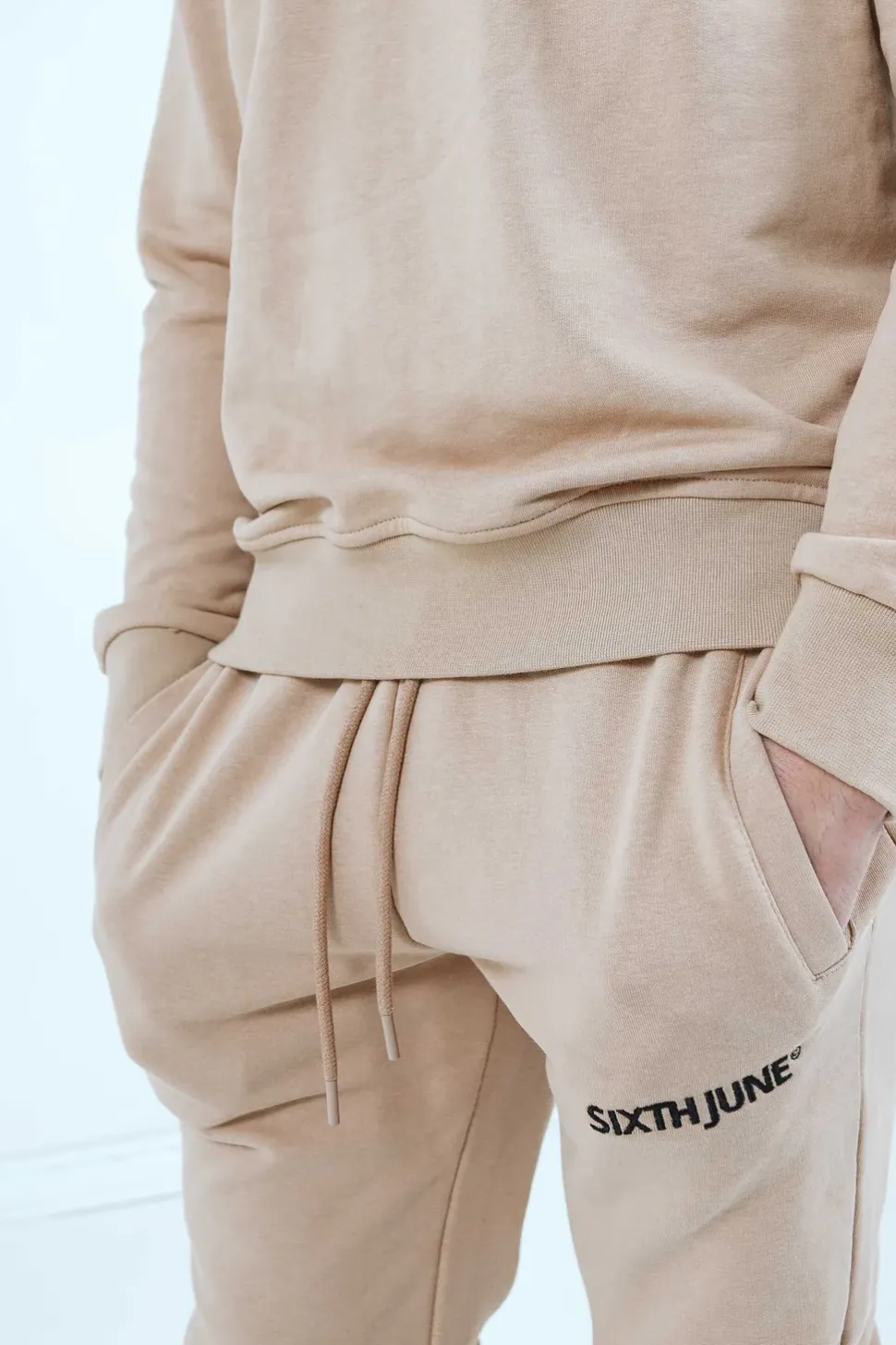 Jogging Soft Logo Brode Beige