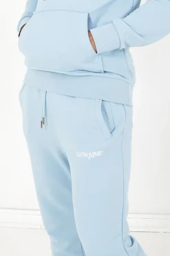 Jogging Soft Logo Brode Bleu Clair