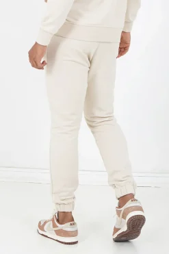 Jogging Soft Logo Brode Beige Clair
