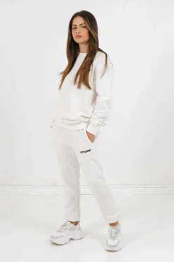 Jogging Soft Logo Brode Blanc