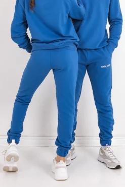 Jogging Soft Logo Brode Bleu Fonce