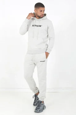Jogging Soft Logo Brode Gris Clair