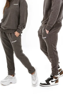 Jogging Soft Logo Brode Gris Fonce