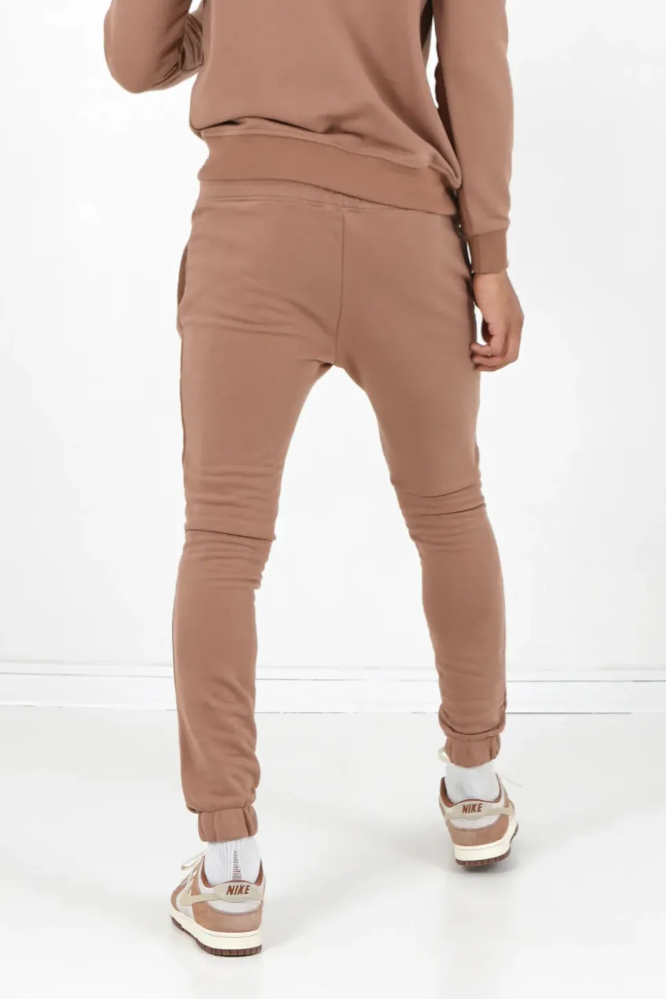 Jogging Soft Logo Brode Marron Clair