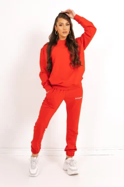 Jogging Soft Logo Brode Rouge