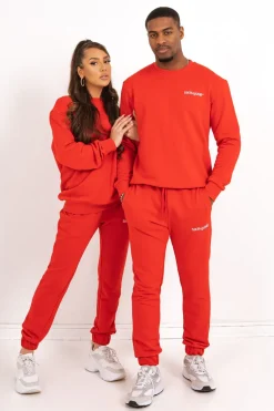 Jogging Soft Logo Brode Rouge