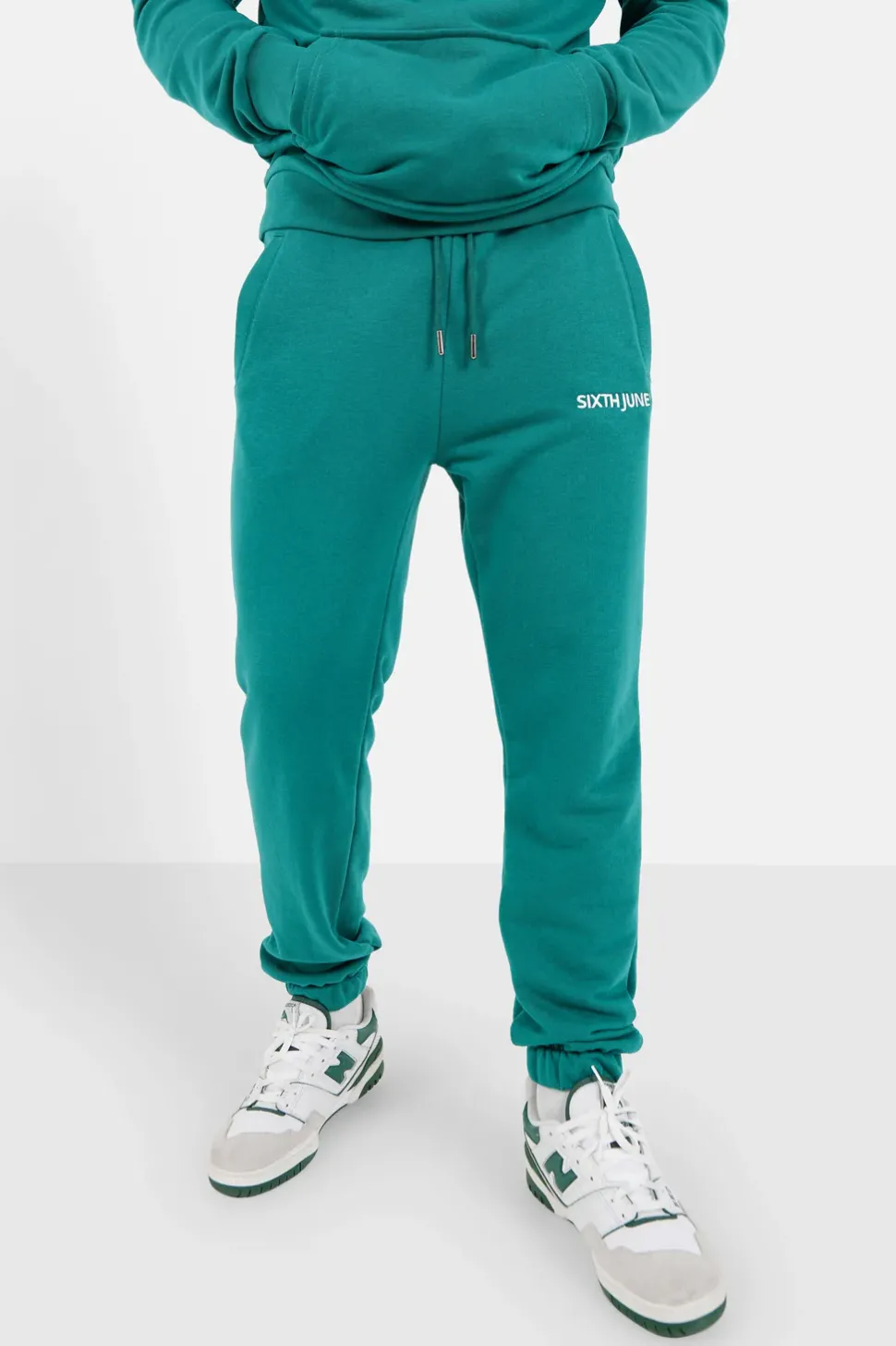 Jogging Soft Logo Brode Vert Fonce