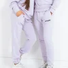 Jogging Soft Logo Brode Violet Clair