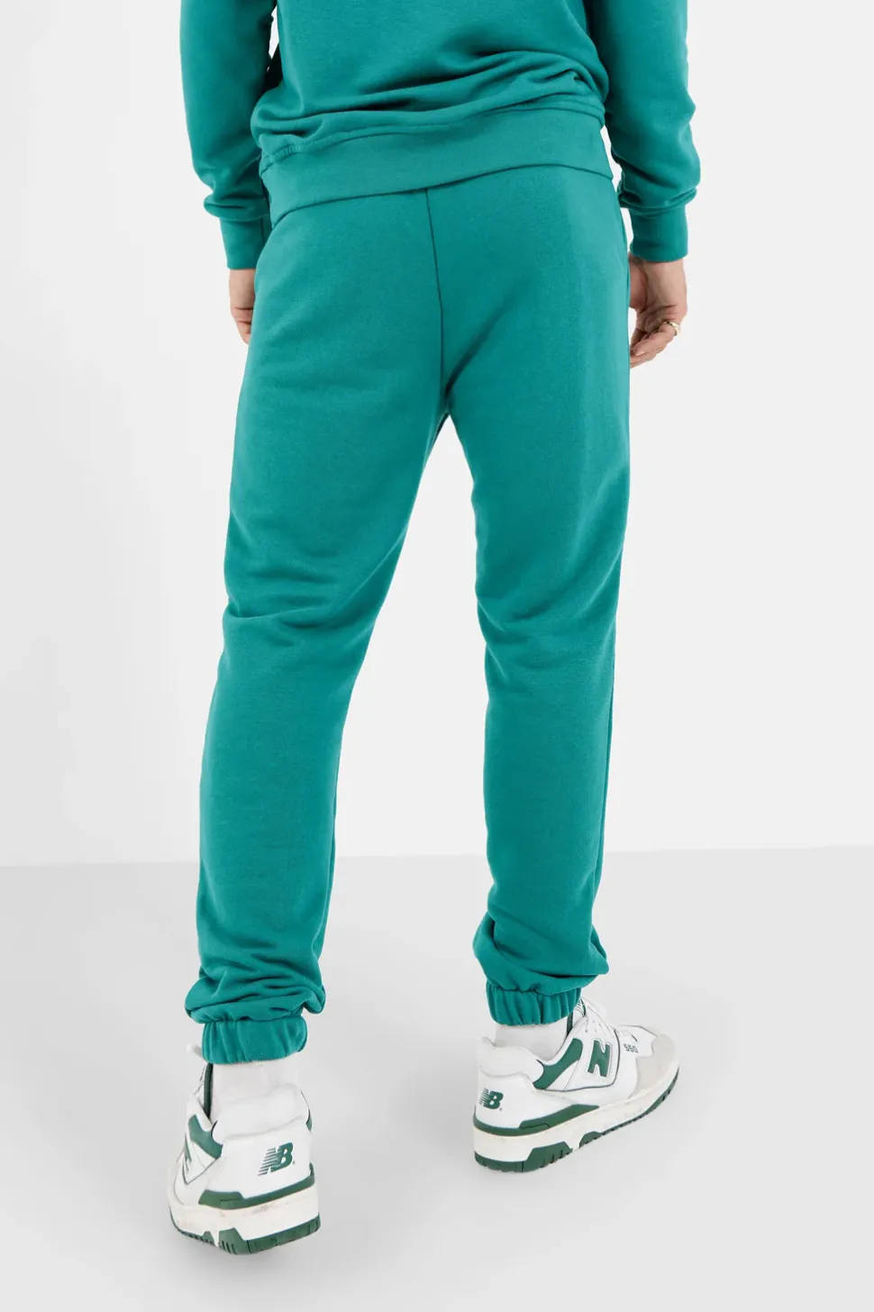Jogging Soft Logo Brode Vert Fonce