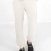 Jogging Tissu Bouclette Blanc Casse
