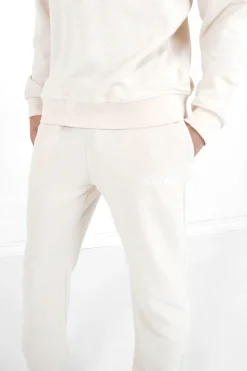 Jogging Tissu Bouclette Blanc Casse