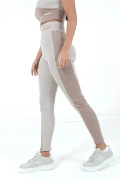Legging Bicolor Cotele Beige Clair