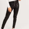 Legging Slim Simili Cuir Noir
