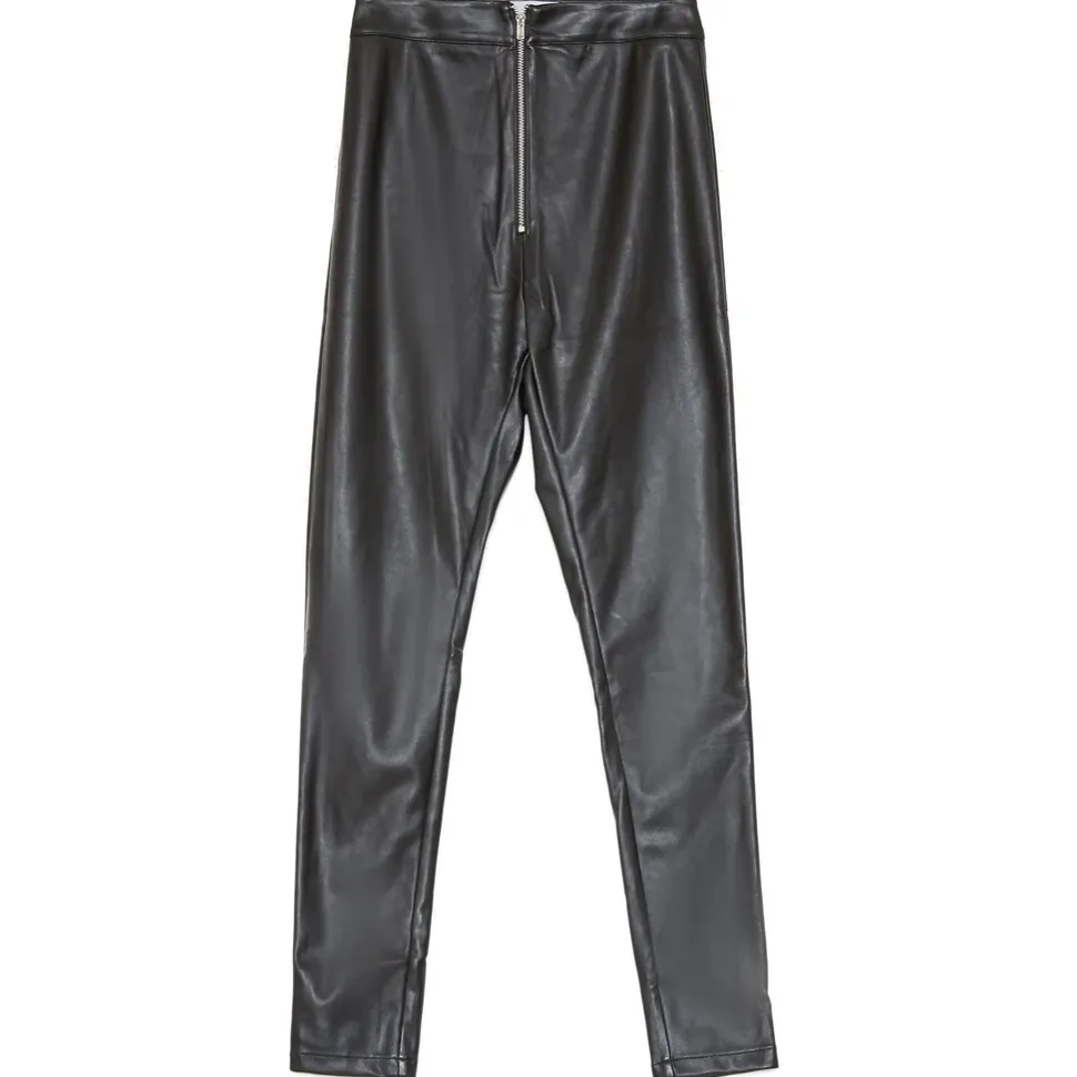 Legging Slim Simili Cuir Noir