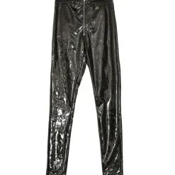 Legging Vinyle Zip Noir