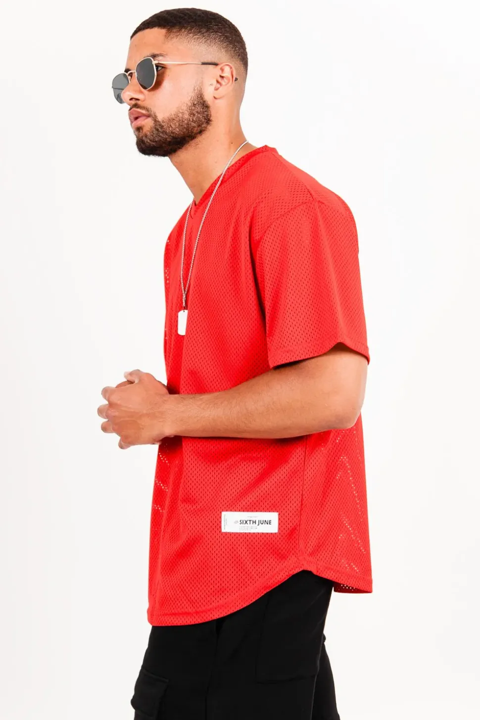 Maillot Mesh Logo Rouge