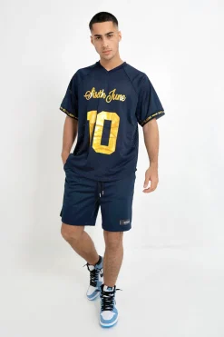 Maillot Mesh Numero 10 Bleu Fonce