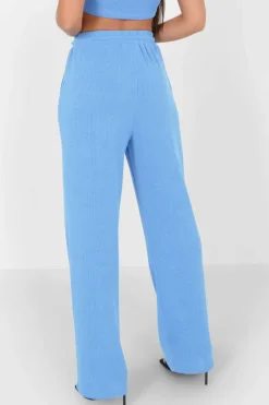 Pantalon Bijou Fluide Bleu