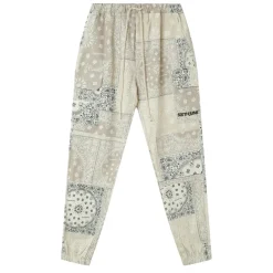 Pantalon Cargo Bandana Patchwork Beige