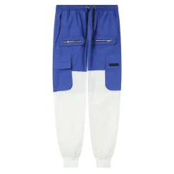 Pantalon Cargo Bicolore Bleu
