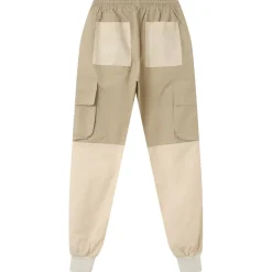 Pantalon Cargo Bicolore Beige