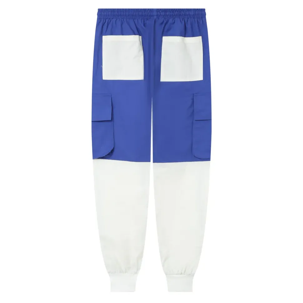 Pantalon Cargo Bicolore Bleu