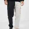 Pantalon Cargo Bicolore Poches Multicolore