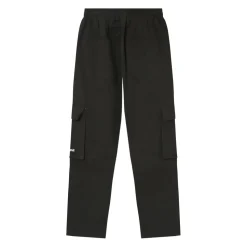 Pantalon Cargo Boutons Chevilles Gris Fonce