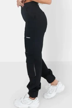 Pantalon Cargo Chevilles Elastique Noir