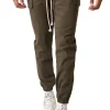 Pantalon Cargo Cordons Vert Kaki