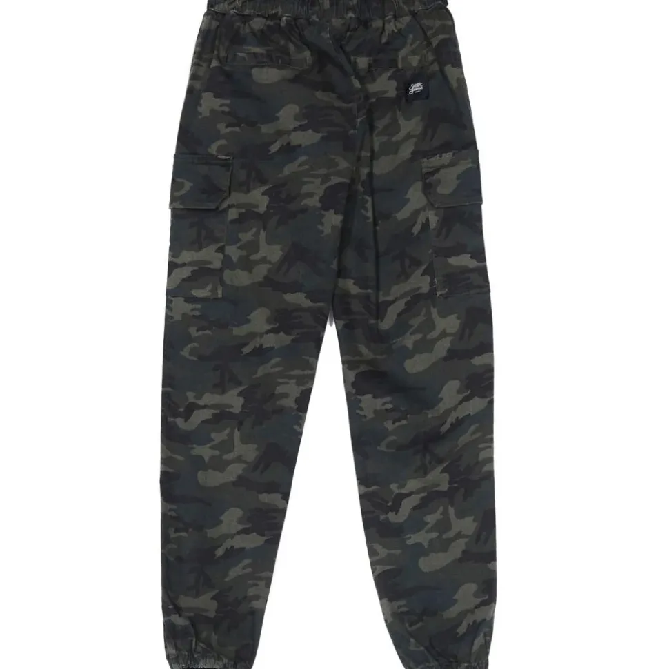 Pantalon Cargo Cordons Vert Kaki