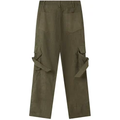 Pantalon Cargo Cotele Vert Fonce
