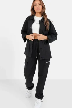 Pantalon Cargo Droit Noir