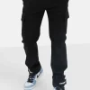 Pantalon Cargo Droit Scratch Noir