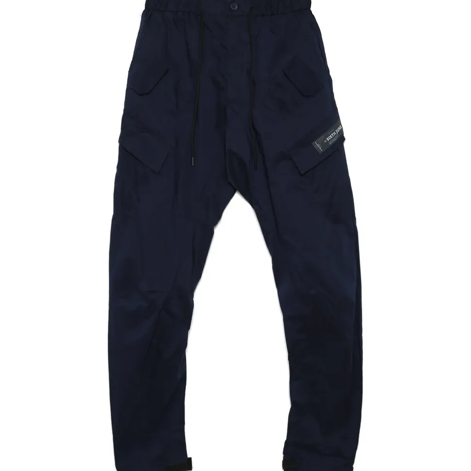 Pantalon Cargo Leger Bleu Fonce