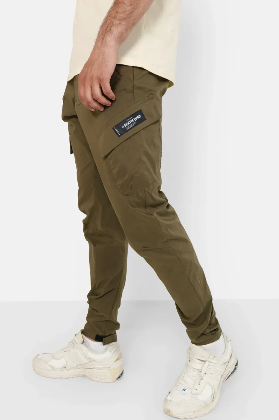 Pantalon Cargo Leger Vert Kaki