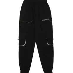 Pantalon Cargo Logo Large Noir