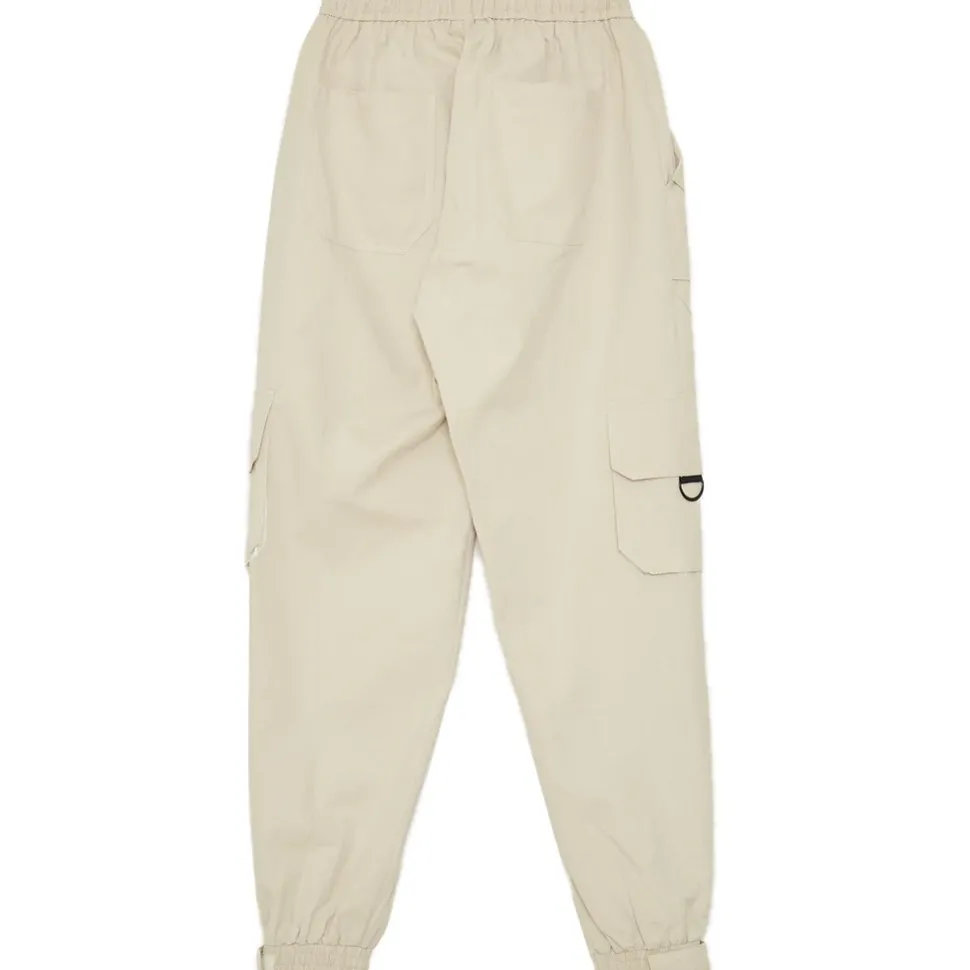 Pantalon Cargo Logo Large Beige