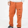 Pantalon Cargo Multi Poches Twill Orange