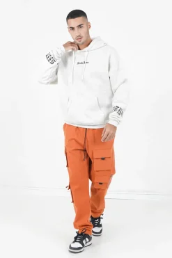 Pantalon Cargo Multi Poches Twill Orange