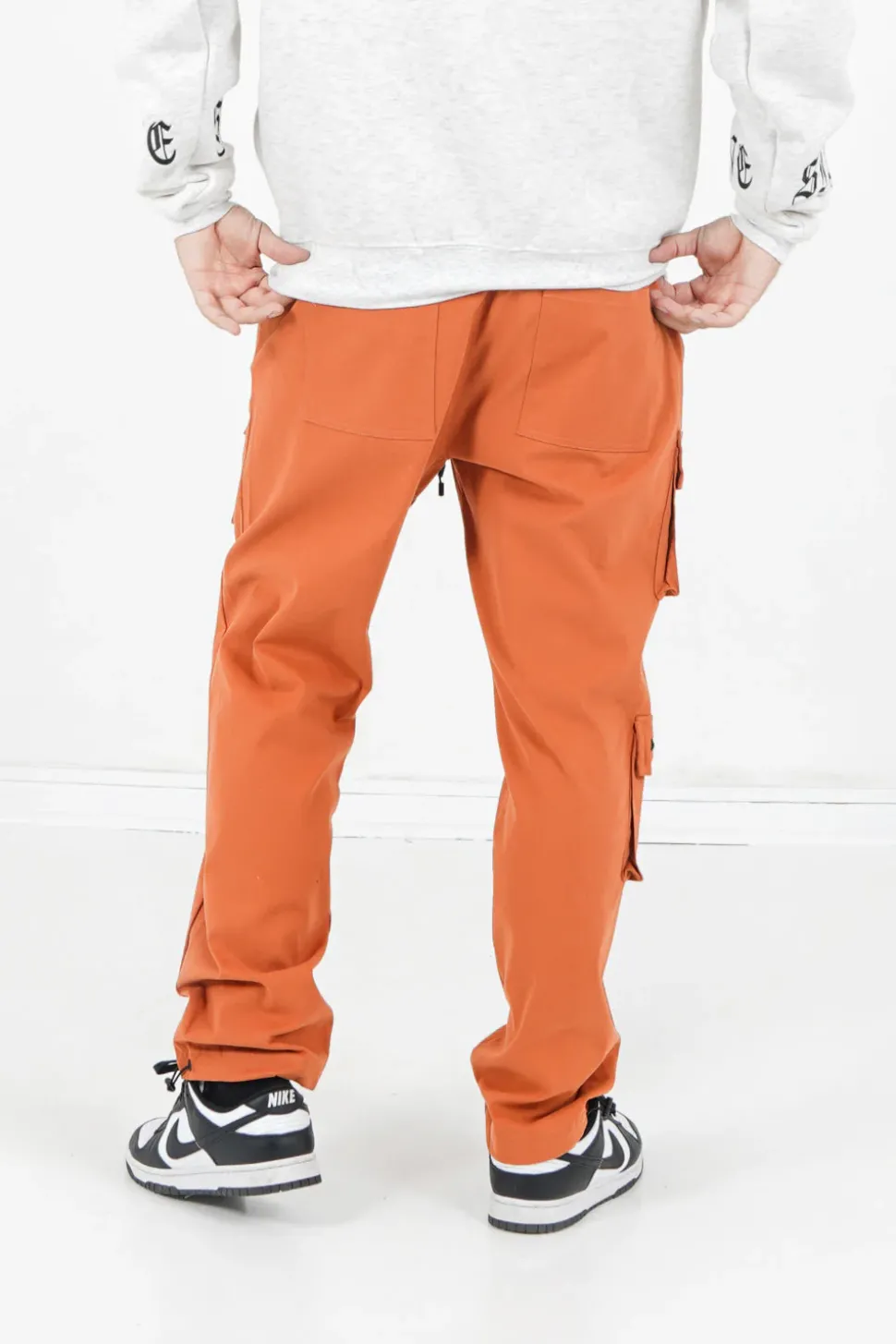Pantalon Cargo Multi Poches Twill Orange