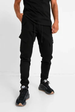 Pantalon Cargo Poches Avant Noir