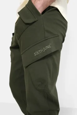 Pantalon Cargo Poches Avant Kaki