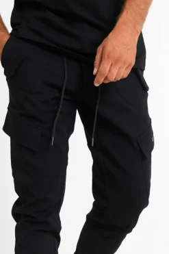 Pantalon Cargo Poches Avant Noir