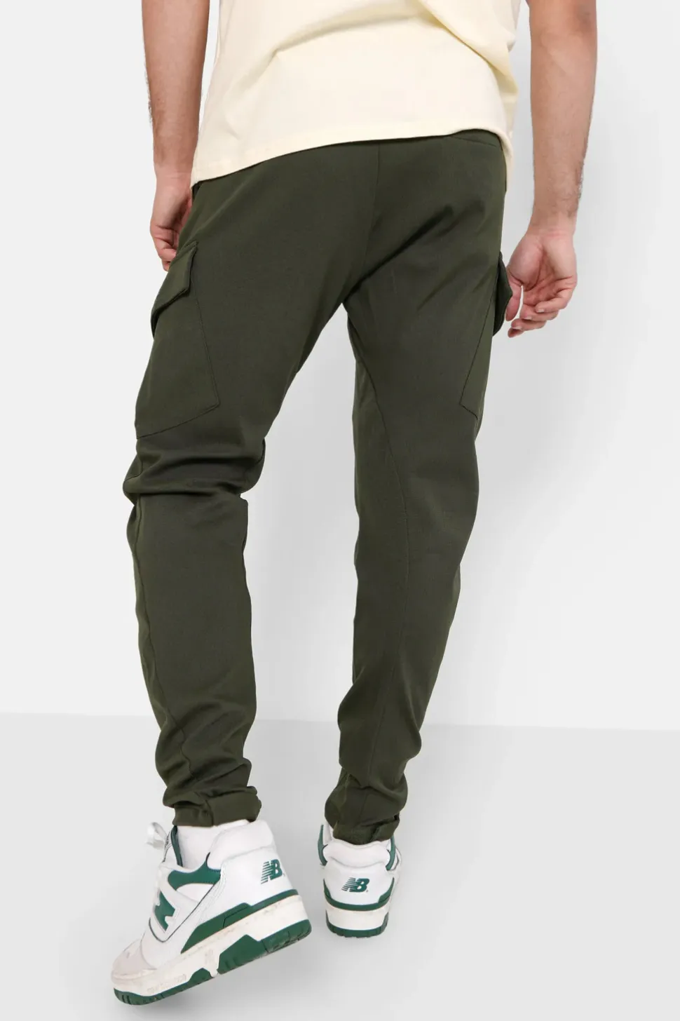 Pantalon Cargo Poches Avant Kaki