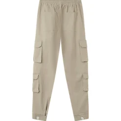 Pantalon Cargo Poches Scratch Beige Clair