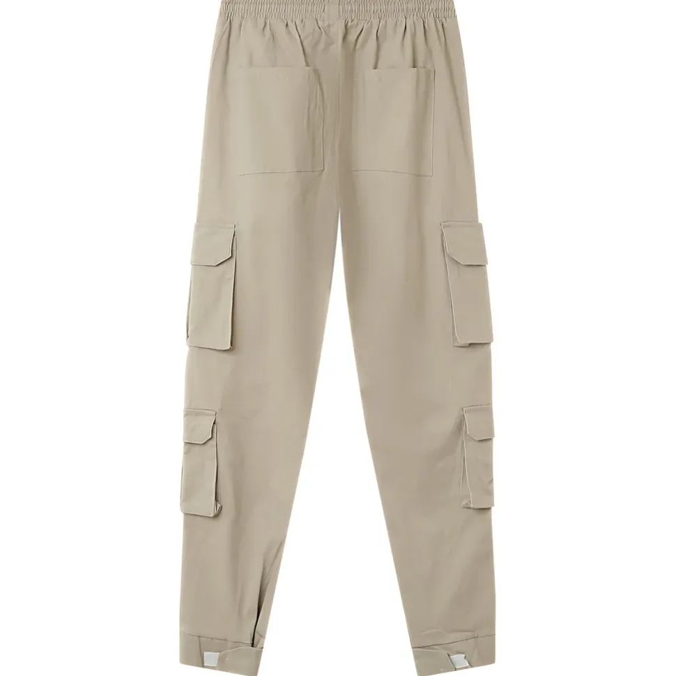 Pantalon Cargo Poches Scratch Beige Clair