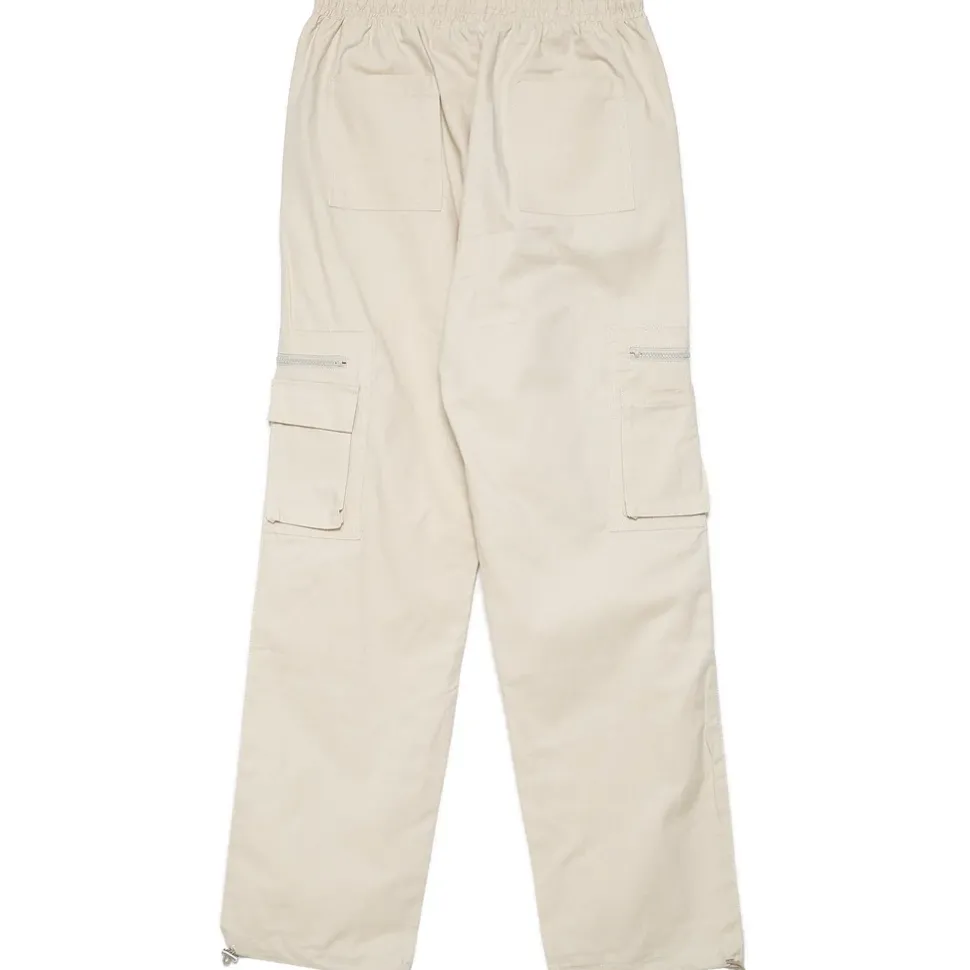 Pantalon Cargo Poches Zip Beige Clair