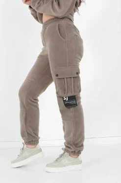 Pantalon Cargo Polaire Beige Fonce